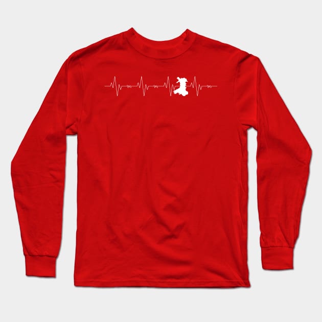 Welsh Heartbeat Long Sleeve T-Shirt by Miranda Nelson